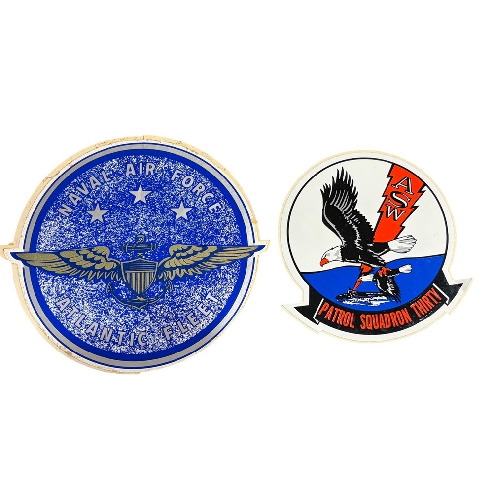 Vintage US Navy Decal Set Naval Air Force Atlantic Fleet Patrol Squadron Thirty